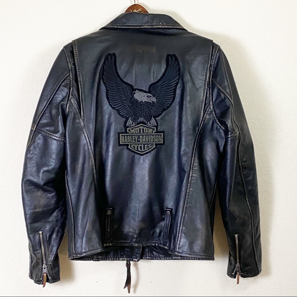 Harley-Davidson Wild Distressed Eagle Patch Biker… - image 7
